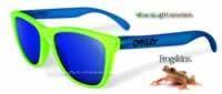 Oakley Frogskins BlackLight Yellow -Blue / Blue Iridium (24-289)